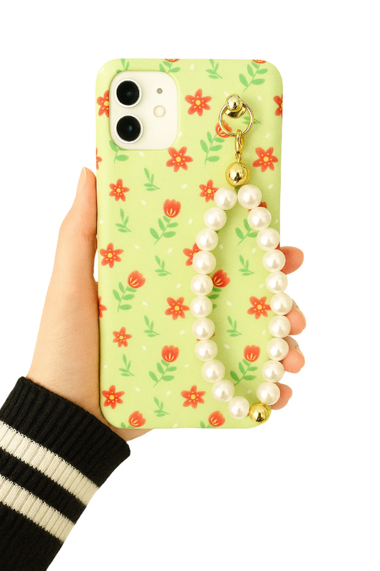 Green Flower Chain Phone Cover